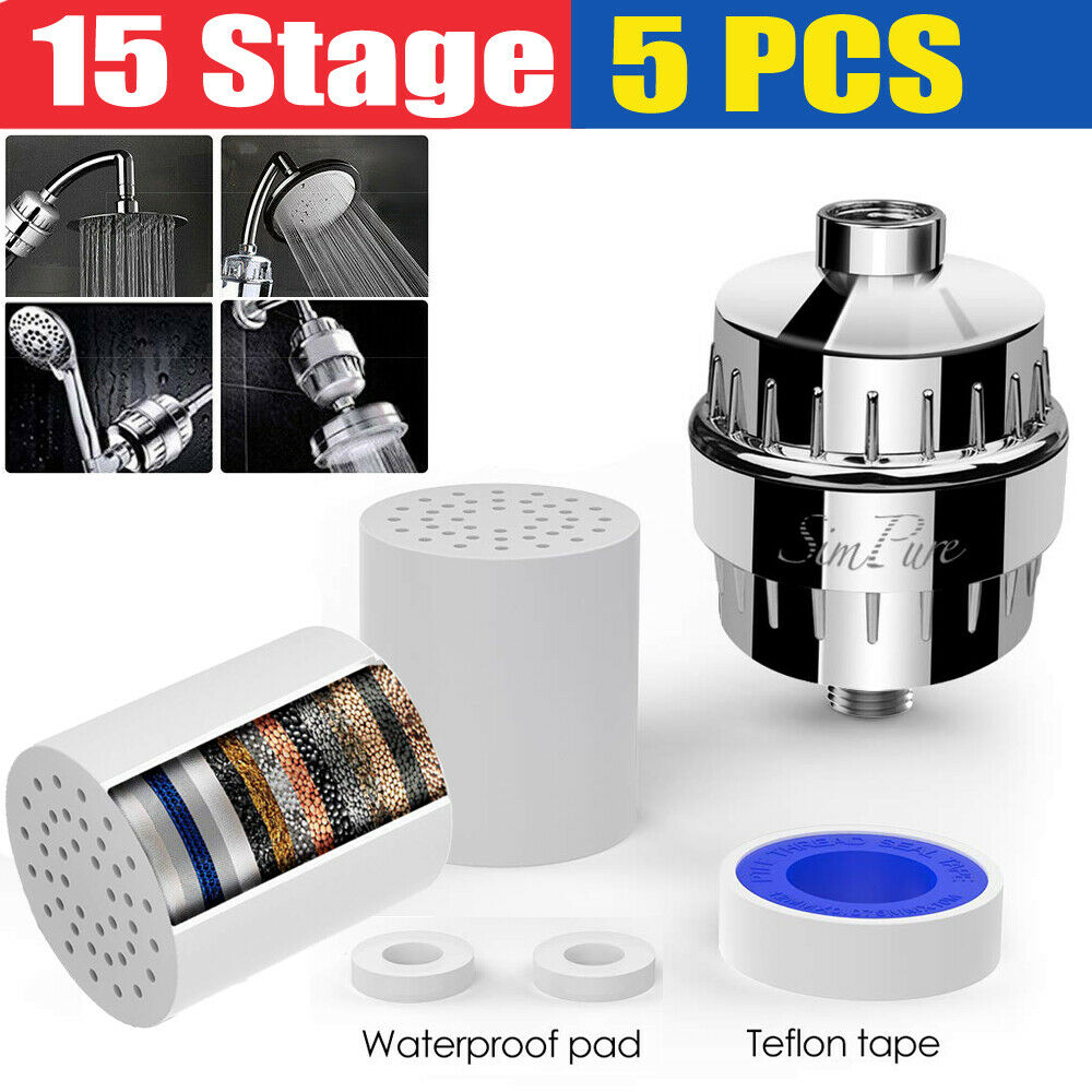 15 Stage Shower Water Filter Universal-remove Chlorine For Hard Water Softener