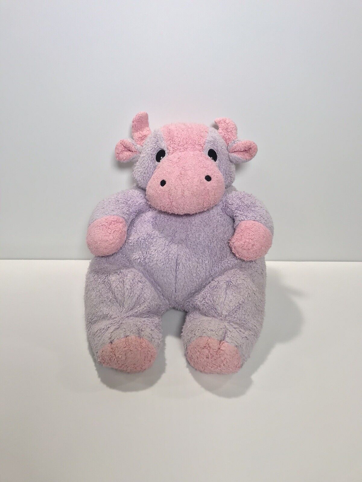 Ty Moocowbaby Moo Cow Baby Plush Purple Pink Rattle Stuffed Animal 2000 Vintage