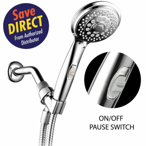 Hotelspa® Luxury 7-setting Spiral Hand Shower With Pause Switch