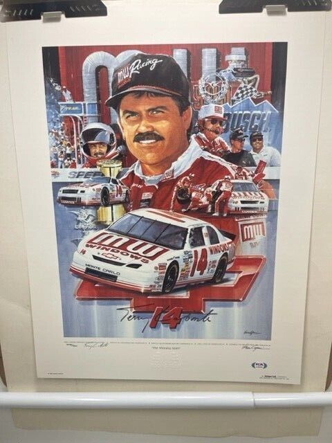 1995 Terry Labonte Lithograph 3478/3500 Mw Racing 17.5 X 23