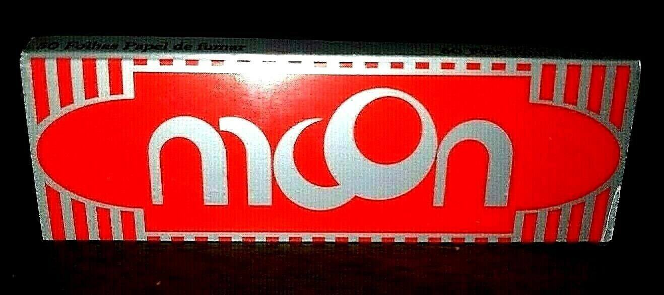 Moon Red Rolling Papers Single Wide 50 Lvs Buy4@only.56/pk! *free Usa Shipping*