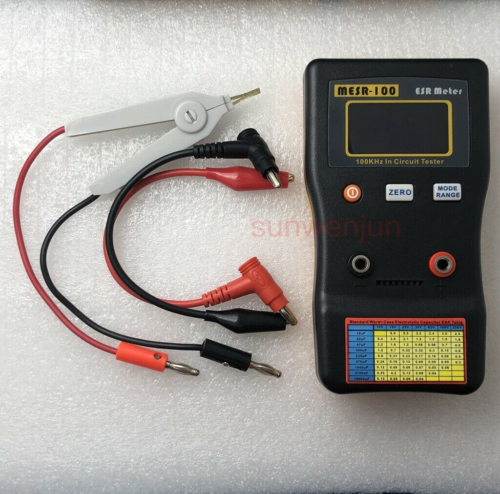 Mesr-100 V2 Esr/low Ohm In Circuit Test Capacitor Meter With Smd Clip Probe Usa